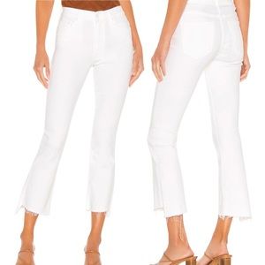 MOTHER White Ankle & Cropped Jeans
